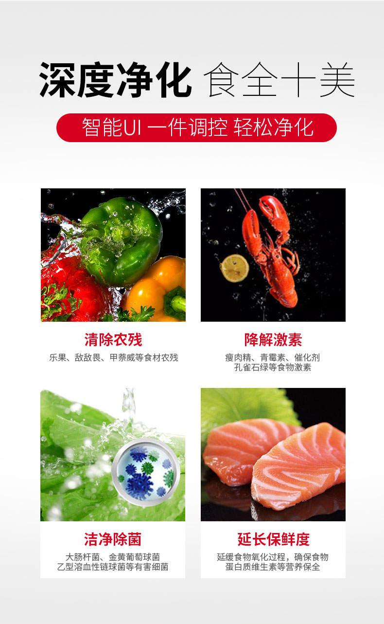 驰能水触媒洗菜机智能水循环系统