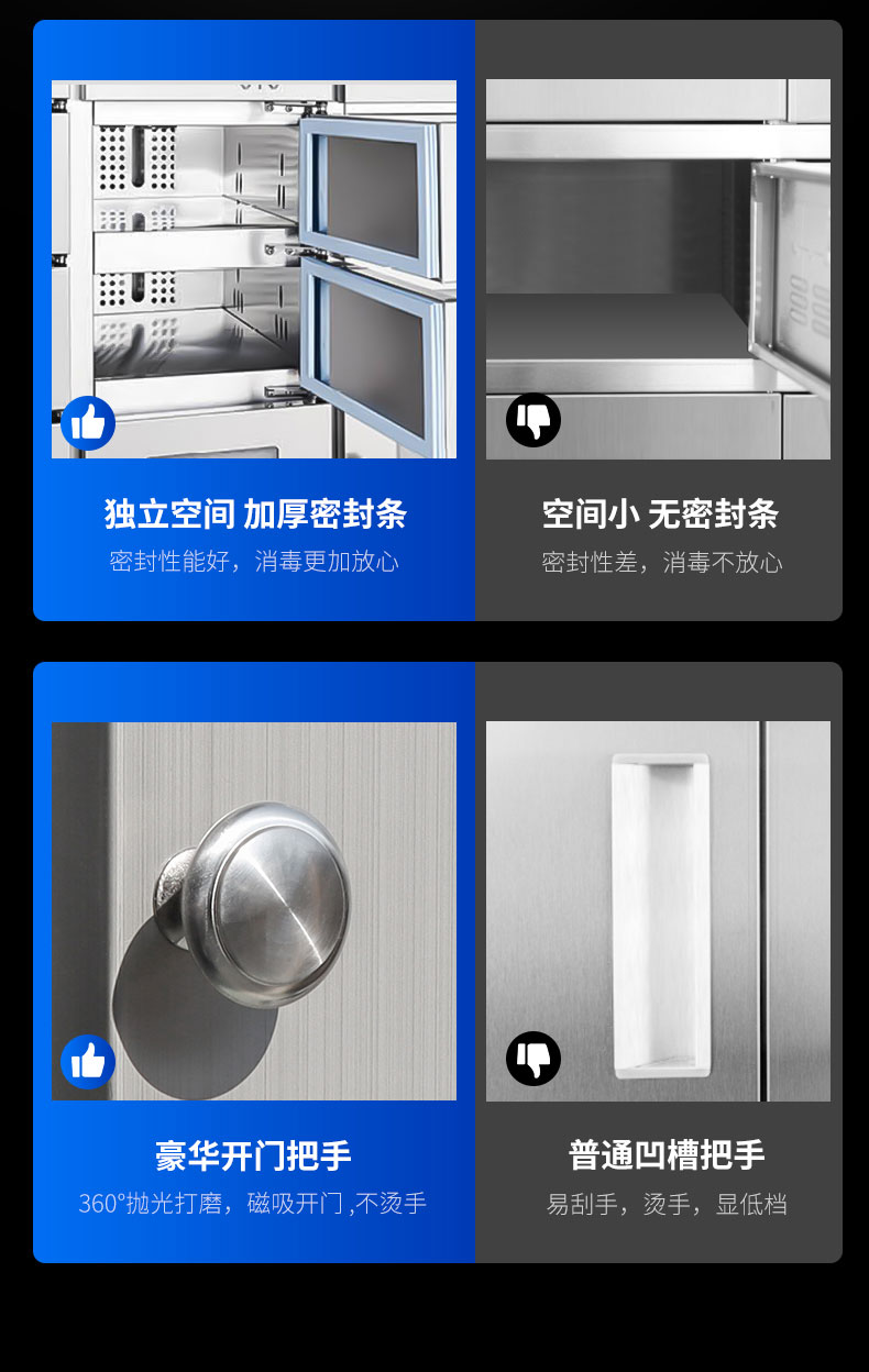 驰能多室消毒柜与其他消毒柜对比2