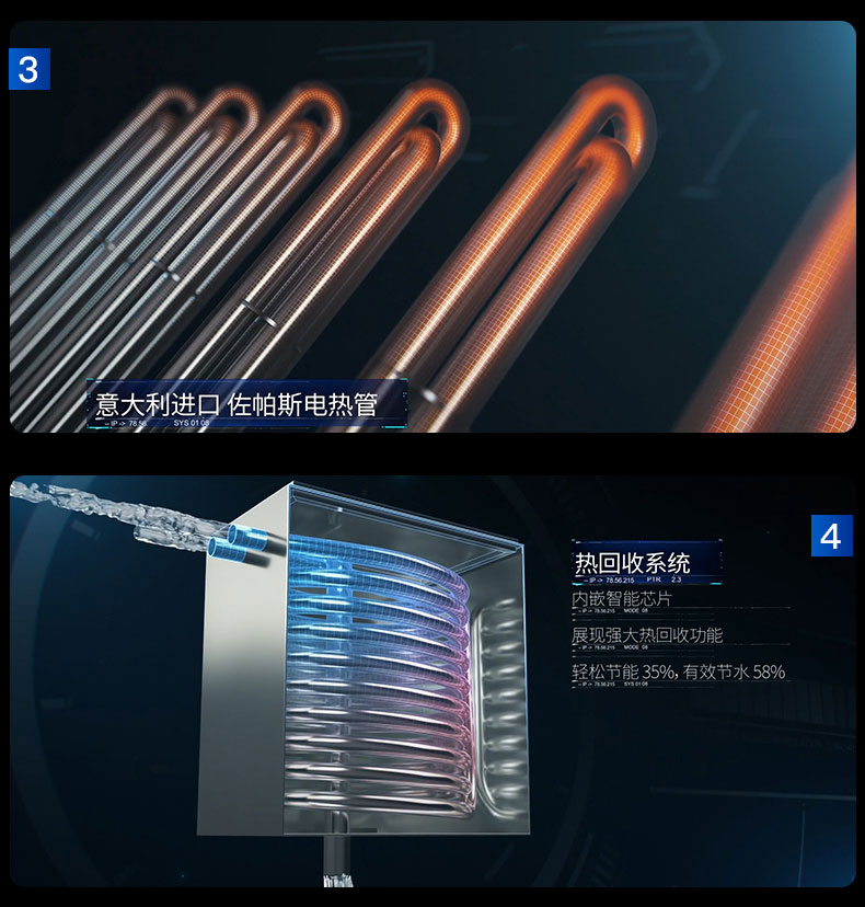驰能长龙式洗碗机性能2