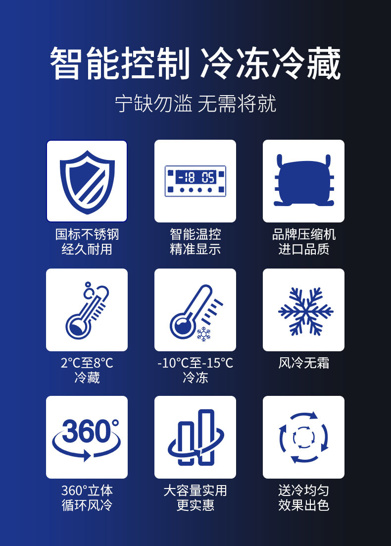 驰能立式冷柜性能