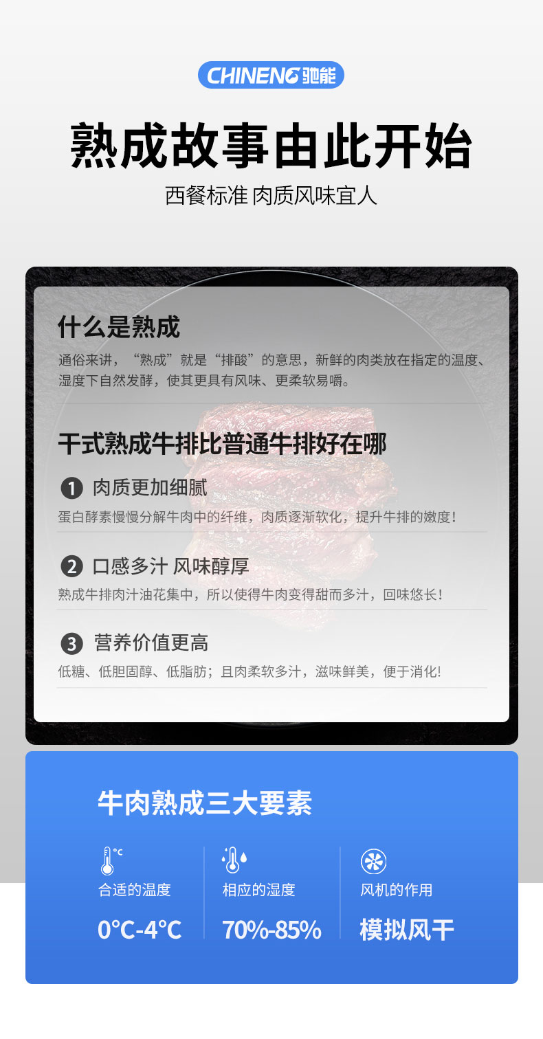 驰能牛肉熟成柜熟成故事