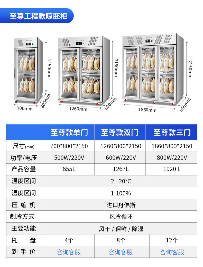 驰能晾鸭柜产品参数2