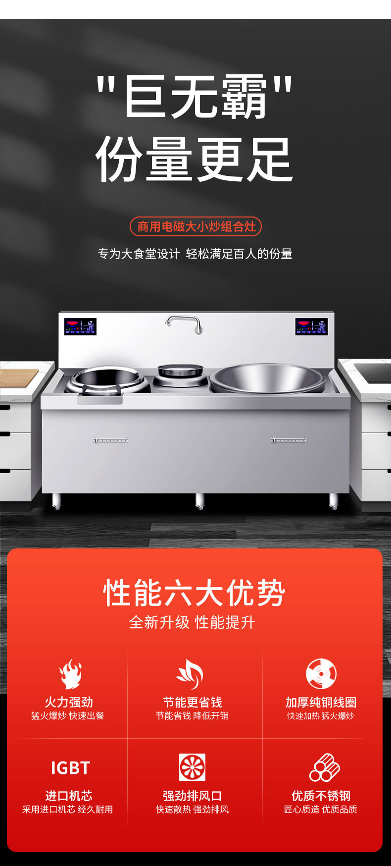 大小炒组合炉性能六大优势